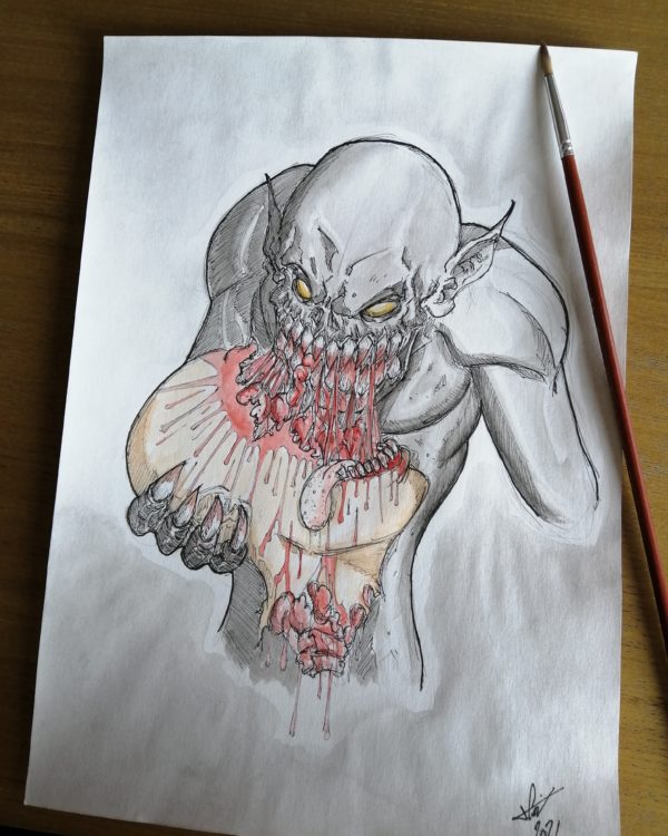 Gobelin head eater